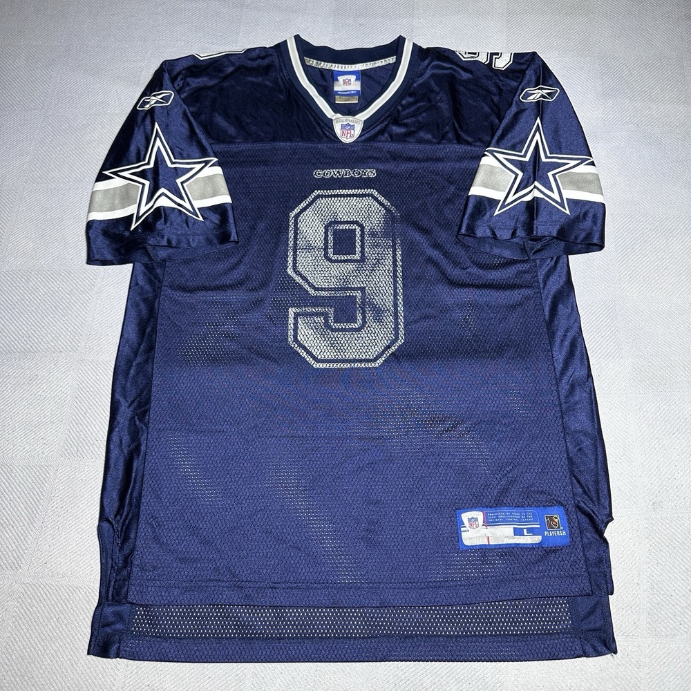 Vintage Y2K Reebok NFL Dallas Cowboys‎ Tony Romo #9 Football Jersey Mens Large